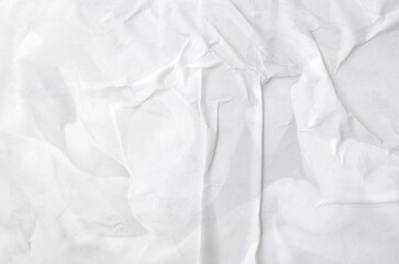 crumpled paper isolated on white	