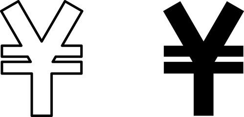 Obraz premium Yen icon