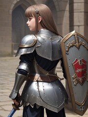 Fototapeta premium knight in armour
