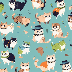 seamless pattern with animals