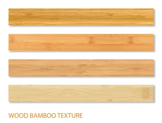 Deurstickers Bamboo wood, can be used as background, wood grain texture © serdarerenlere