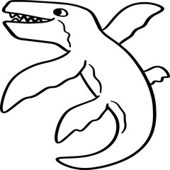 cartoon dinosaur illustration.