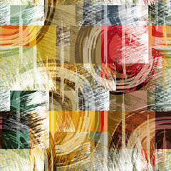 Seamless abstract grunge colorful pattern.