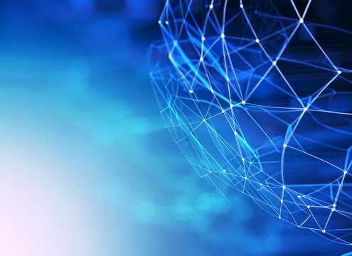 デジタルイメージの抽象的な青い背景