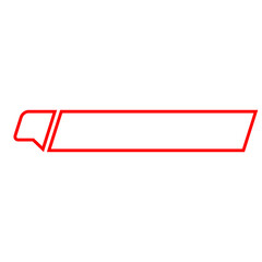 outline red title bar