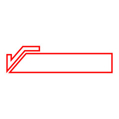 outline red title bar