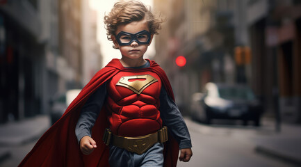  kid dressed as a super hero