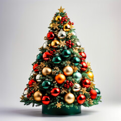 christmas tree made of christmas balls, with ornaments, christmas, presents, christmas spirit, santa clauss, familiy, tree,