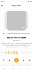 Podcast Platform and Audiobook Player Mobile App UI Kit Template