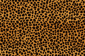 Abstract Seamless Cheetah Skin Pattern Background