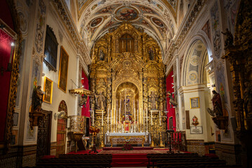 Catedral de Santa María de la Sede, arquitectura de estilo gótico en Sevilla, Andalucía, España.