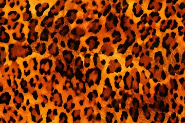 Fotobehang Jaguar Skin Print Seamless Pattern Background © Pixivir