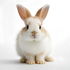 Obraz premium ベージュと白のうさぎ