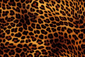 Leopard Skin Print Seamless Pattern Background