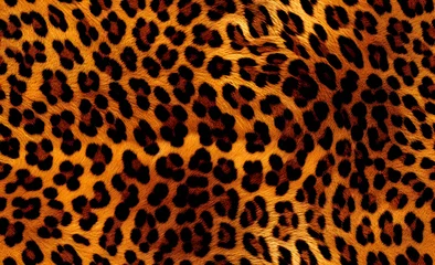 Outdoor kussens Leopard Skin Print Seamless Pattern Background © Pixivir