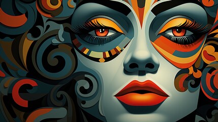 Naklejka premium Creative Manipulation of Character Illustration