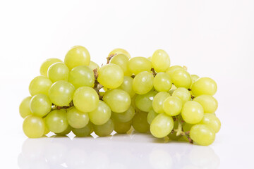 bunch of grapes on a white background
