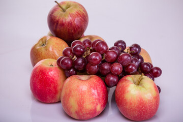 apples and grapes