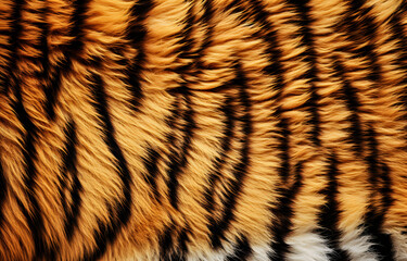 Fototapeta premium Realistic Tiger Skin Texture Pattern And Background