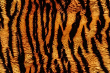 Fototapeta premium Realistic Tiger Skin Texture Pattern And Background