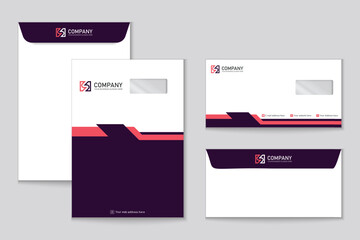 Vector business style envelope templates for your project design