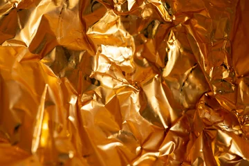 Möbelaufkleber gold crumpled paper, nacka,sverige,sweden,stockholm, Mats © Mats