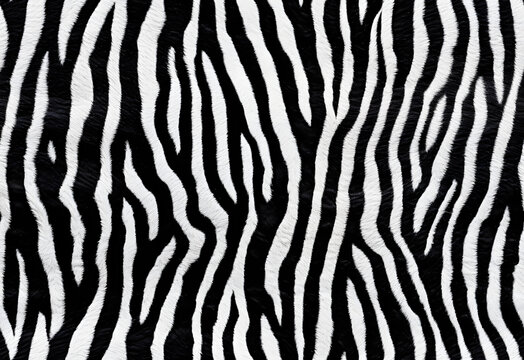 Abstract Seamless Zebra Skin Pattern Background