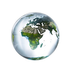 World isolated on transparent or white background