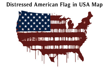 Flag, usa, America, map, us, united, states, symbol, country, illustration, vector, icon