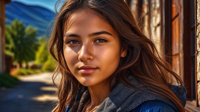 AI-Generated 4K Image: Young and Beautiful Australian Woman