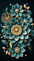 Mandala Design Concept, A Beautiful Illustration for Rangoli