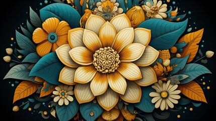 Mandala Design Concept, A Beautiful Illustration for Rangoli