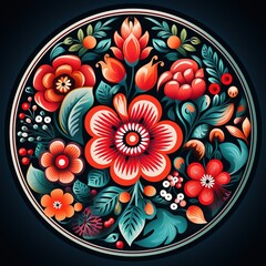 Mandala Design Concept, A Beautiful Illustration for Rangoli