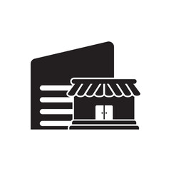 shopping mall icon vector design illustration
