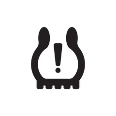 Obraz premium Tire pressure gauge icon logo vector illustration design template.