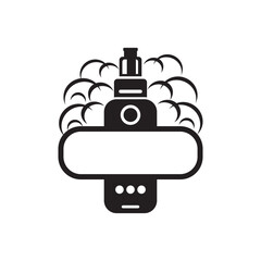 Vaping logo.vector illustration template design