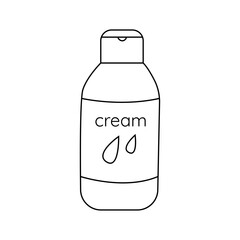 Vector illustration of body cream.