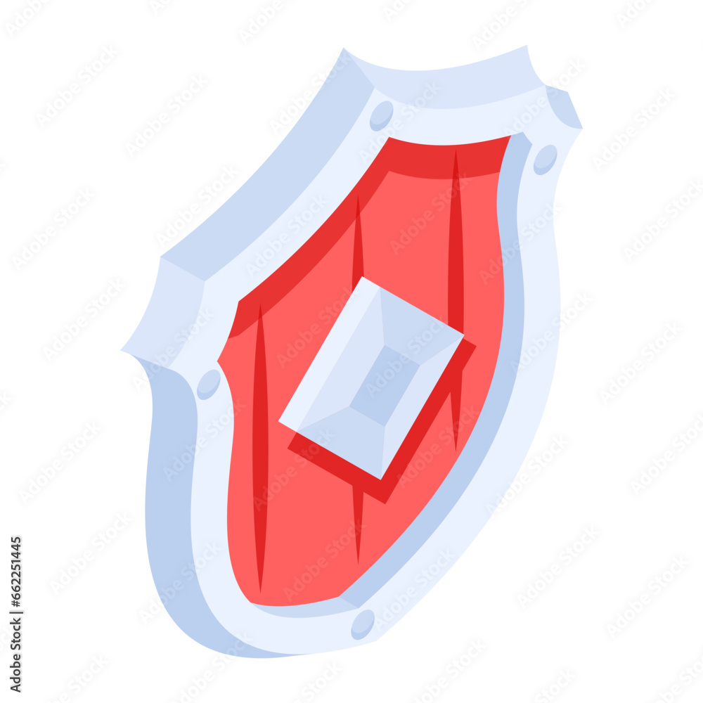 Canvas Prints get this isometric icon of game shield