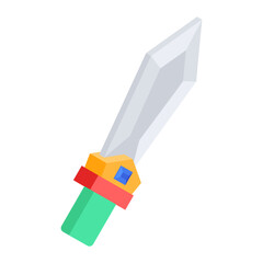 Gaming Components Isometric Icon