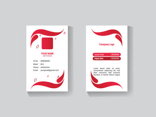  Employee id card design template.