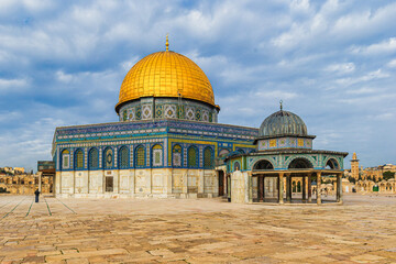 The Dome of the Rock on Temple Mount in Jerusalem, Israel