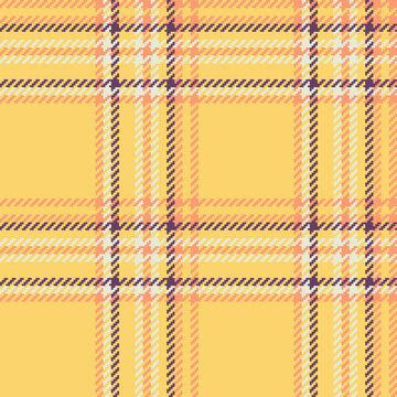 Seamless texture pattern of tartan fabric background with a textile vector check plaid.