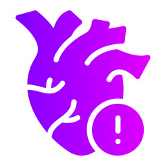heart disease gradient icon