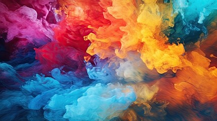  a colorful background of colored smoke or smokes in different colors.  generative ai
