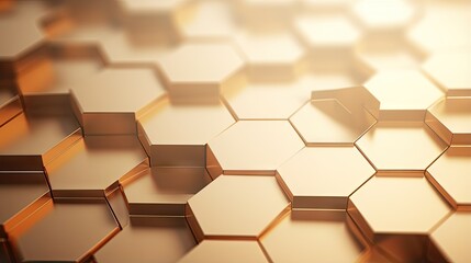  a close up of a bunch of hexagonal tiles.  generative ai
