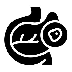 pancreas glyph icon