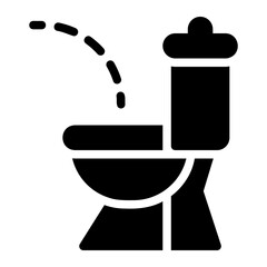 urination glyph icon