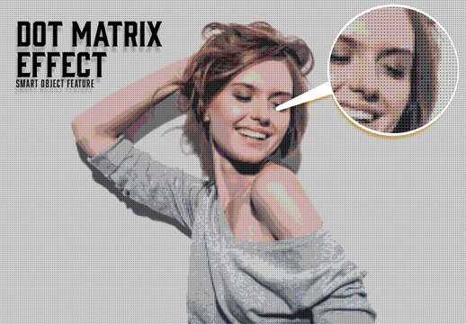Dot Matrix Photo Effect 