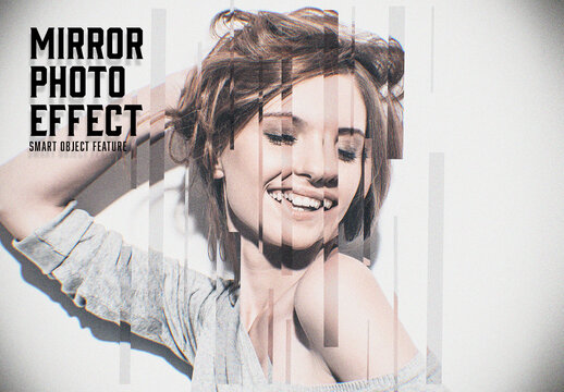 Mirror Glitch Photo Effect