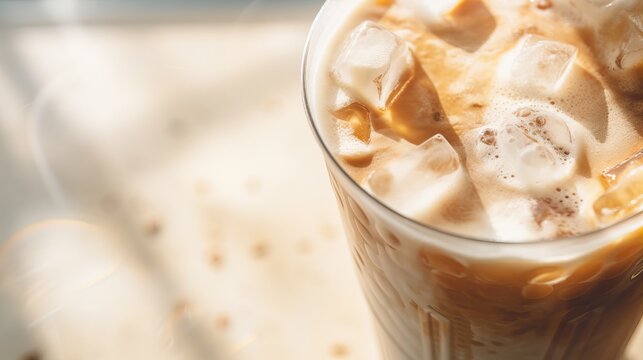 Refreshing Iced Coffee with Milk